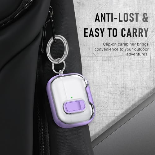 Image of for AirPods Pro 3 Case (2025) with Phone Stand & Cleaner Kit, Cute Soft Silicone Cover for AirPods Pro 3rd Genera case with Keychain for Women Men with Keychain for Airpod Pro case(2025)-Purple