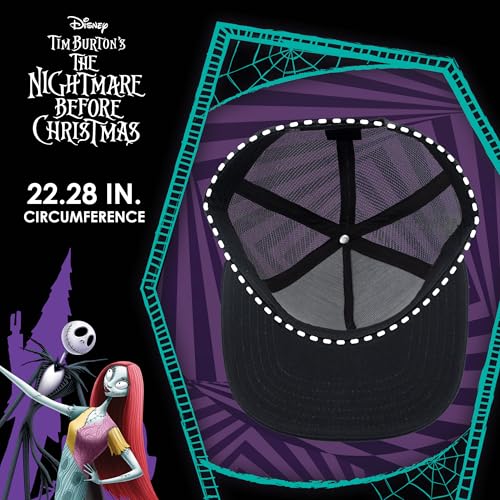 Image of Disney The Nightmare Before Christmas, Jack Skellington Adjustable Baseball Cap, Black, One Size