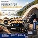 Magnum® Gaskocher [inkl. 4x Gaskartuschen + Grillplatte] - robuster Campingkocher mit Gaskartusche [Notfall Ausrüstung] – Gaskocher mit Kartusche 1-flammig – Campingkocher mit Piezozündung