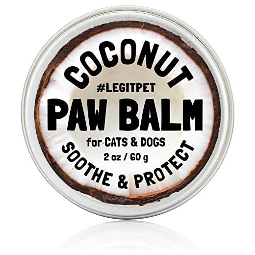 LEGITPET Dog Paw Balm Wax Soother & Moisturizer Cream with Natural Food-Grade Coconut Oil, Organic Shea Butter & Beeswax - 2 oz - Healing Protector for Cracked Dog Paws, Snout & Elbows
