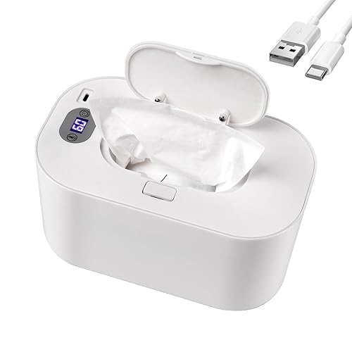 Calentador de toallitas para bebés y dispensador de toallitas húmedas para bebés, 5 modos de control de calefacción de temperatura, calentador