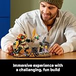 LEGO La Légende de Zelda : Ocarina of Time – La Bataille Finale - Ensemble de Construction pour Adultes, Âges 18+ - Objet de Collection Nintendo avec Minifigures Link & Zelda - Décor de Chambre ou de Salle de Jeu - 77093