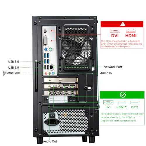 Image of LXZ Prebuilt Gaming PC Desktop Ryzen 7 4700LE RX580 8G 16GB RAM 512GB SSD