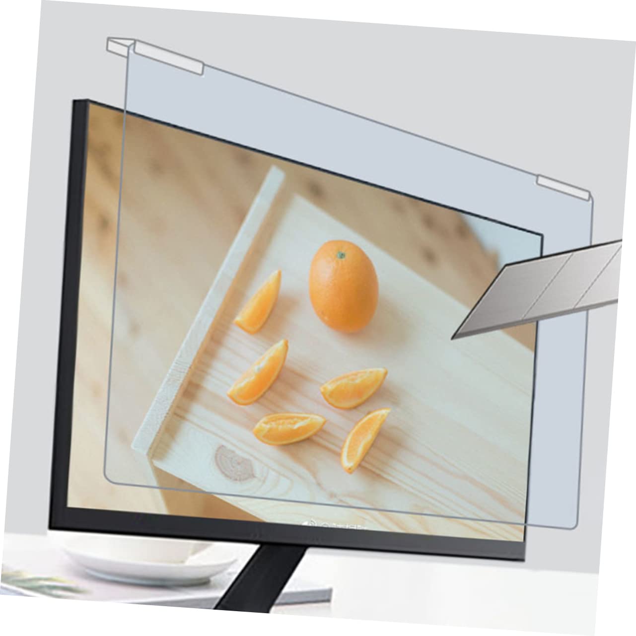 SHINEOFI 1pezzi Pellicola Protettiva Trasparente Per Schermo Portatile Pellicola Protettiva Per Schermo Televisivo Copertura Blu Design Scatto Installazione Sospesa Pulizia in Acqua Utilizz