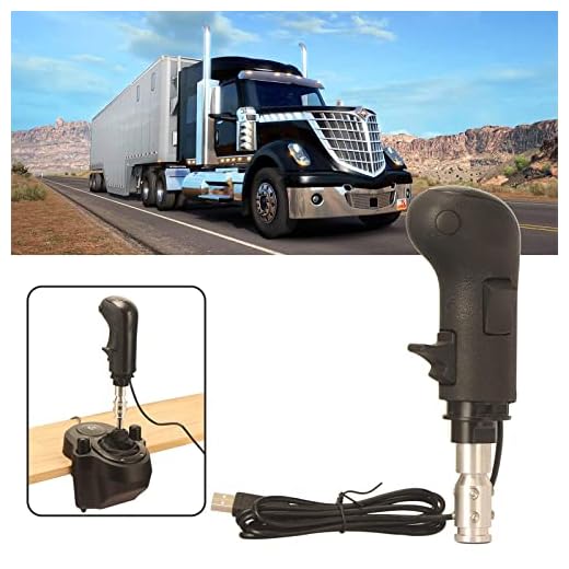 Mkbve USB GearShift Knob from Truck Simulator Game fit for ATS ETS2 PC Games and Logitech G29 G27 G25 G920 H and TH8A Gear