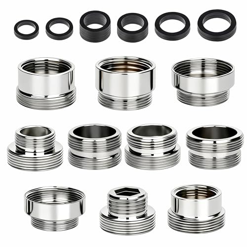 30 PCS Adaptateur Aérateurs pour Robinets, Mousseur Robinet Adaptateur, Mousseur Robinet Adaptateur, Adaptateur Tuyau Arrosage Robinets Cuisine, Adaptateur...
