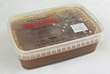 Hat eine natürlich reichere, dunkelbraune Farbe – üblich für schwarze afrikanische Seifen