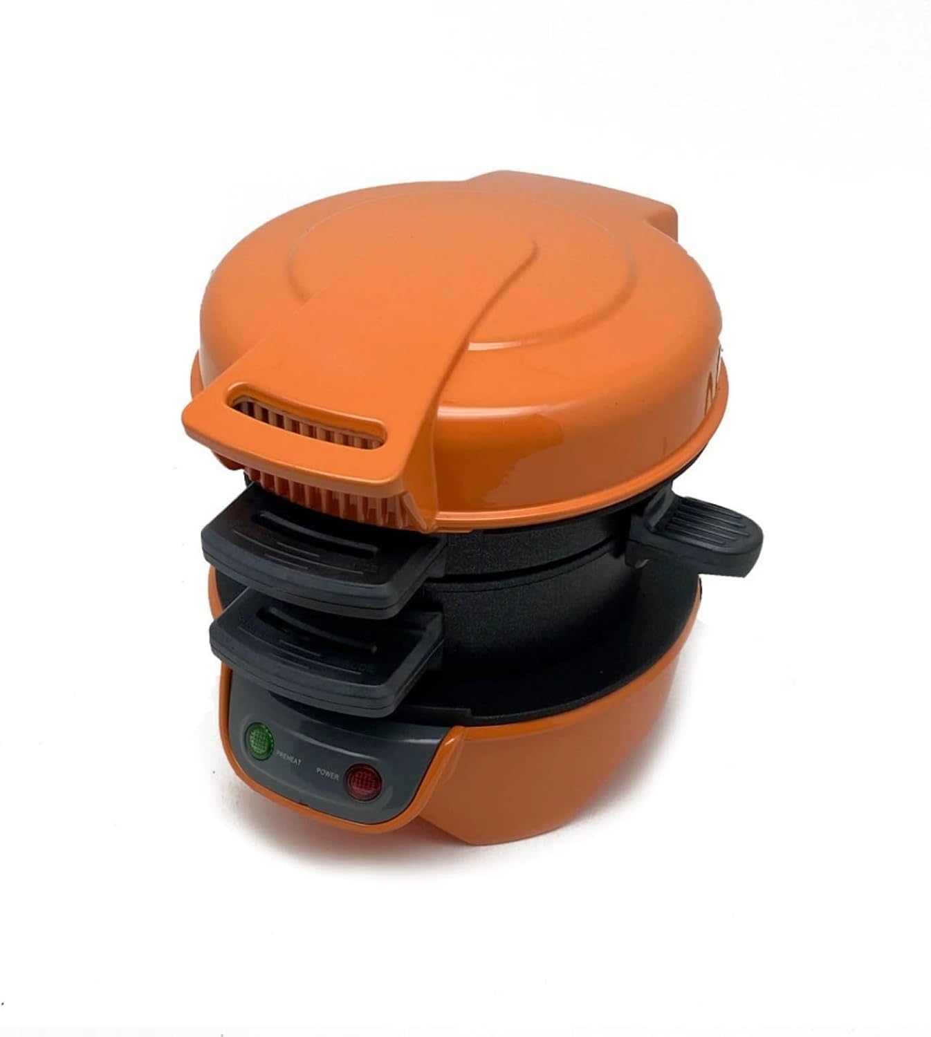 Burger Maker and Sandwich Toaster, Waffle Maker, Omelette Maker, Multi-Function Breakfast Maker for Grilling Steak, Eggs, Toast; Removable Plate, Home and Commercial(Color:Orange Color)