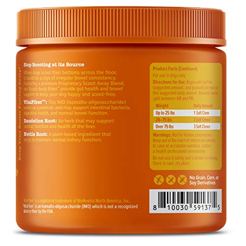 Zesty Paws Scoot Away Soft Chews for Dogs - with Bromelain, Vita Fiber & Dandelion Root for Digestive Support Against… - Image 6