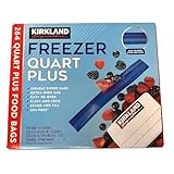 Kirkland Signature フリーザーバッグ, クォート 1.5L, 264枚入り, ダブルジッパー, BPAフリー, 20.3cm x 5.7cm x 16.8cm [並行輸入品]