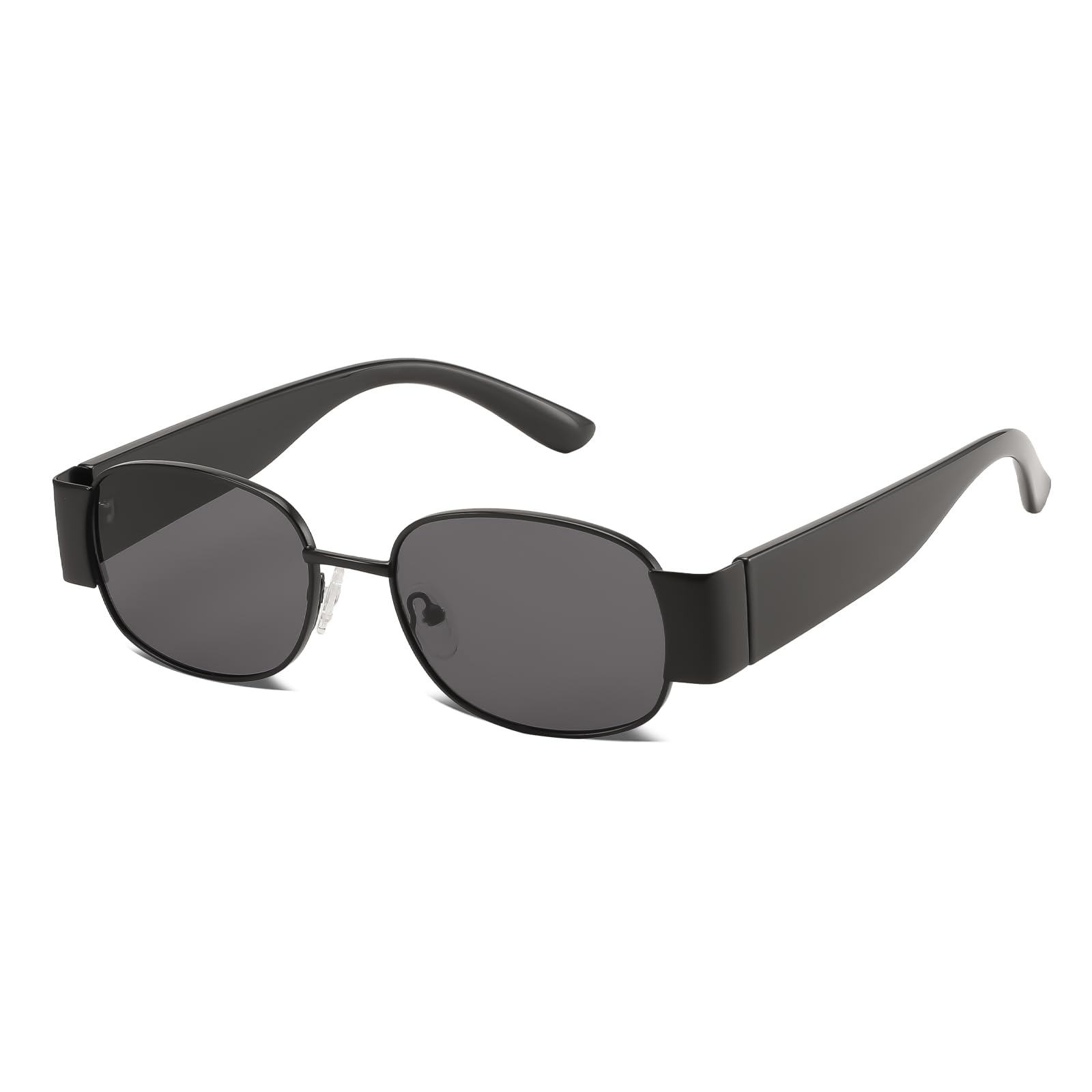 karsaer Trendy Retro Oval Square Sunglasses for Women Men Small Metal Frame Sun Glasses UV400 Shades E1278-picture-41