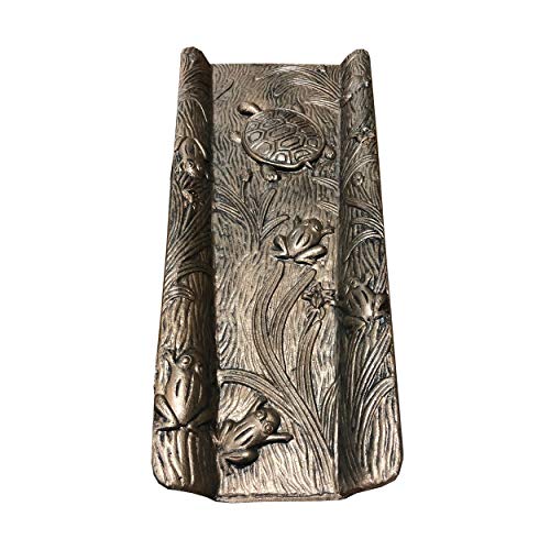 Bloque antisalpicaduras de aluminio fundido en bronce antiguo para jardin 3