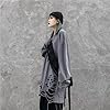Men Women Y2K Gothic Ripped Raw Hem Sweatshirt Oversize Korean Emo Punk Long Sleeve Top Shirt Dark Academia Grunge Blouse, Grey, XL #3