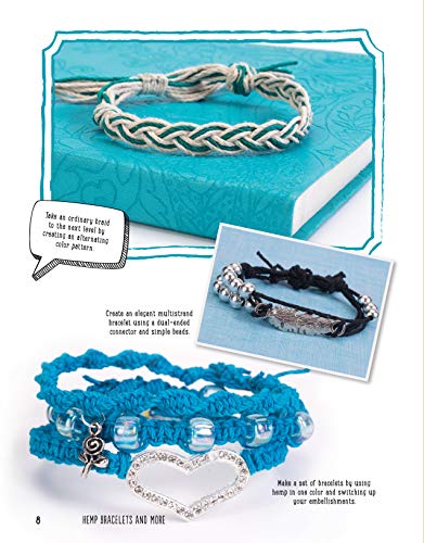 Hemp Bracelets and More: Easy Instructions for More Than 20 Designs (Design Originals) Step-by-Step Instructions for Knotting and Braiding to Create Stylish Handmade Jewelry with Natural Hemp Cord - Image 3