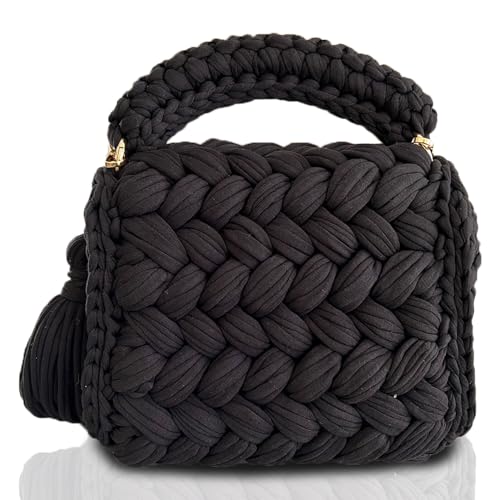 Image of Evening Clutch Bag for Women, Handmade Crochet Wedding Party Purse, Small Flap Formal Crossbody Handbag Evening Clutch
