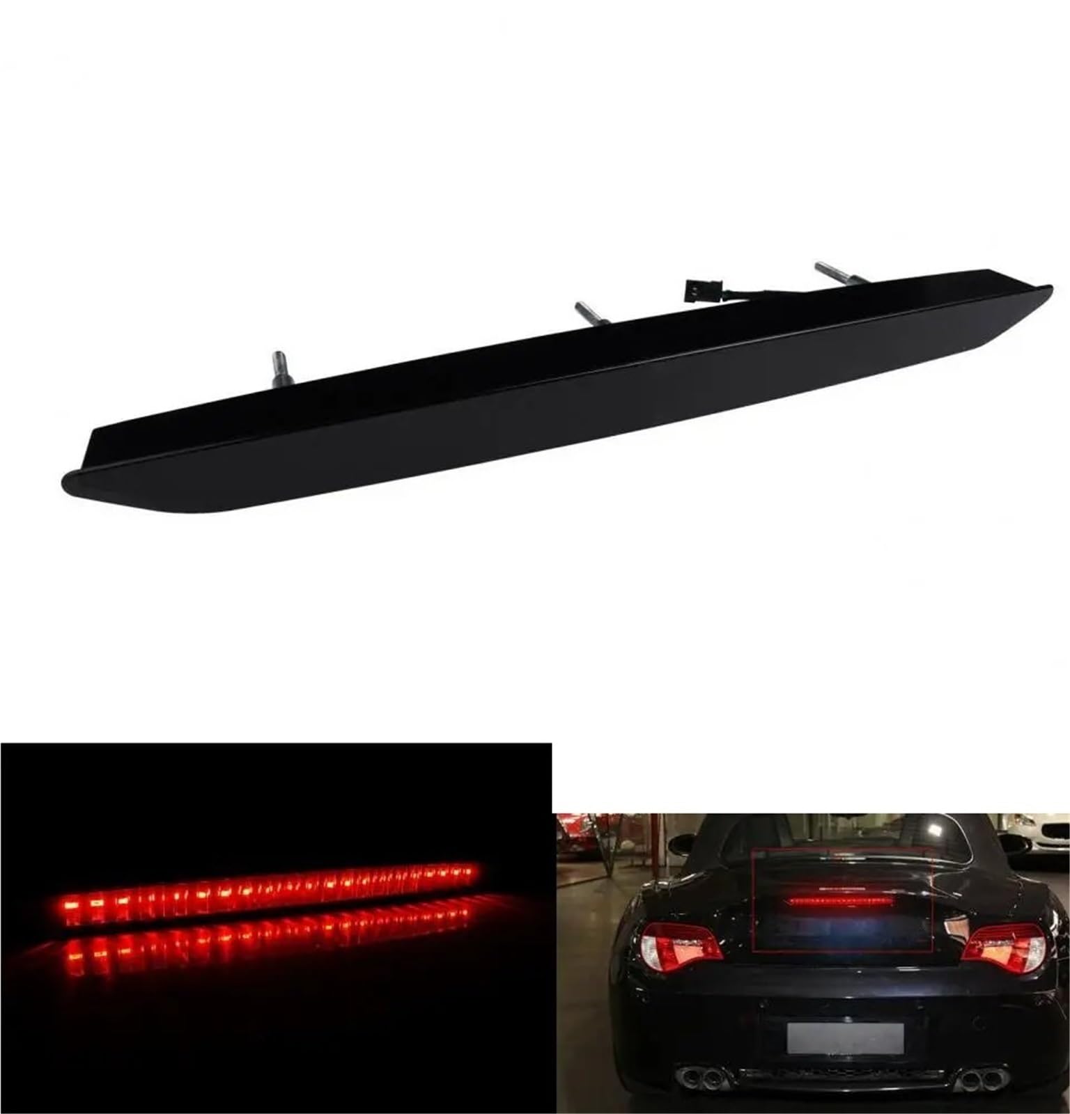 Lámpara Trasera Tercera Luz LED Freno Alto Nivel 63256930246 63256917378 Para Z4 E85 2002 2003 2004 2005 2006 2007 2008 Luz Freno Tercera(Blanco)