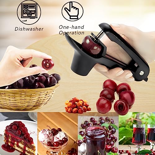 Fanlory CHERRYPITTER-1 Cherry Pitter Tool - Heavy-Duty Stainless Steel Pitting Tool, Portable Cherries Corer Stoner Seed Tool With Lock Design, Fruit Pit Remover thumb #3
