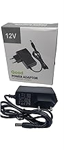 Power Supply for PC Cameras Tablet 12 Volt 12 V 1A 1 Amp with Connector 5.5 x 2 cm 2 Colours (Box Carton, Black)