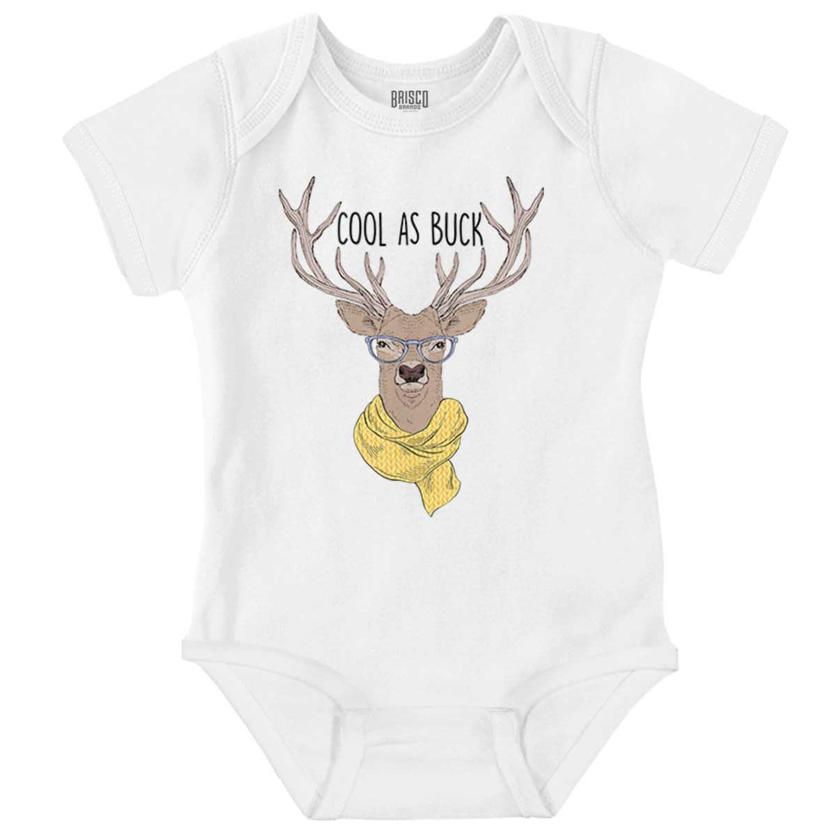 Brisco Brands Buck Funny Deer Pun Adorable Baby Romper Boys or Girls