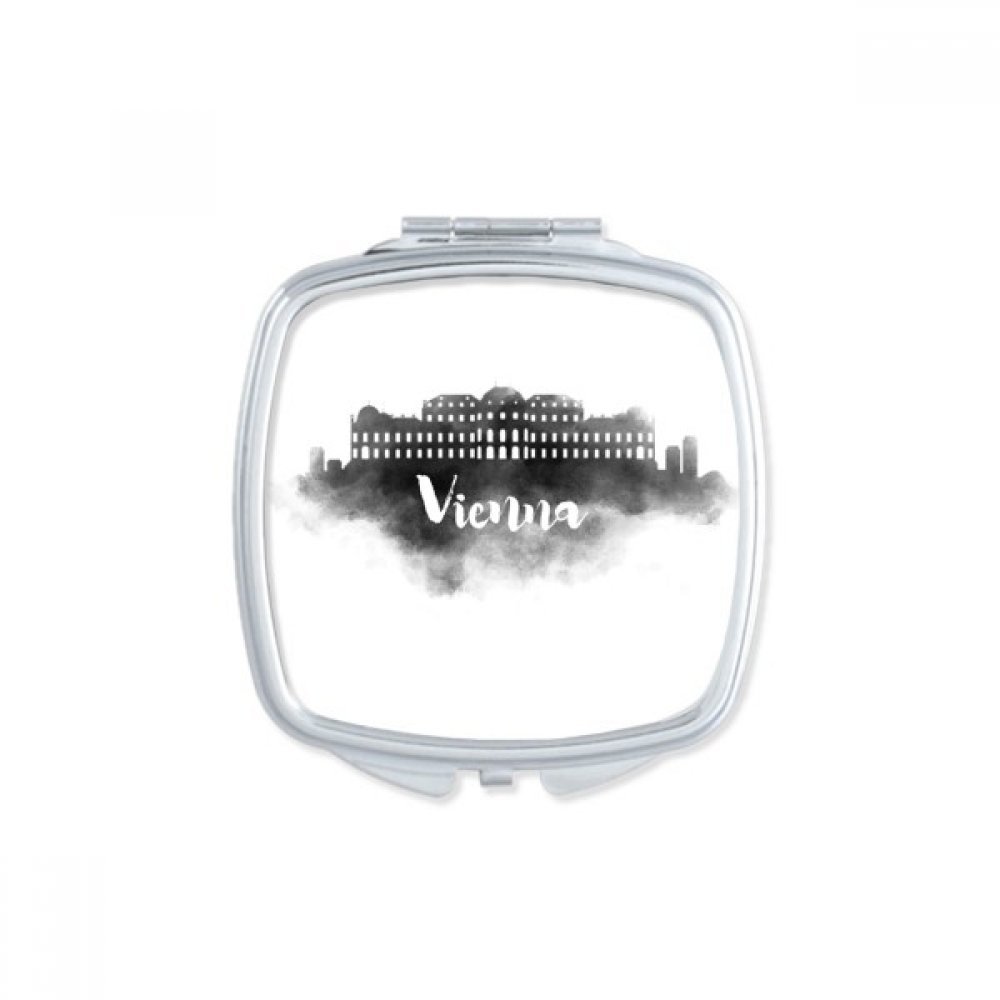 Miroir compact maquillage Vienne Autriche petit miroir de poche portable carré
