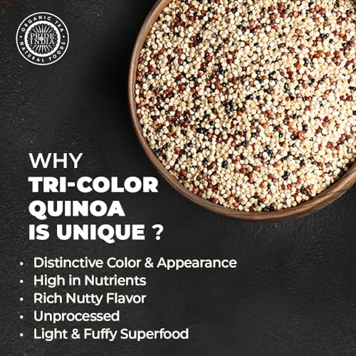 image for Pride Of India - Natural Three Color Quinoa - 100% Royal Bolivian Supe