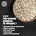Pride Of India - Natural Three Color Quinoa - 100% Royal Bolivian Superior Grade Protein Rich Whole Grain, 1.5 lbs (24oz) Jar