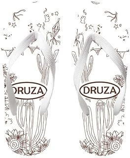 DRUZA-cactus- Unisex Natural Rubber Slippers,Ultra Comfortable,Lightweight,Odorless,Waterproof,Non-Slip Sole.DRUZA-cactus-