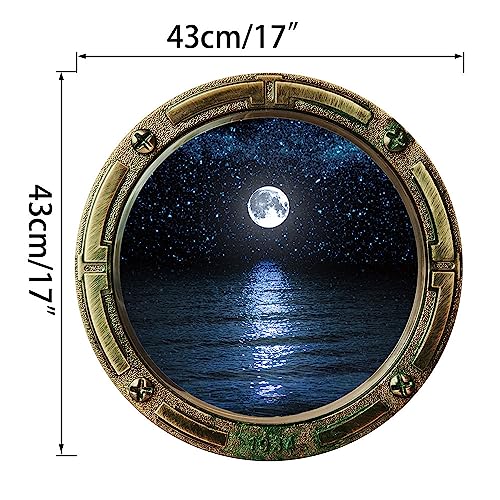 Vinilo Decorativo Redondo Azul 43.18 cm x 43.18 cm miniatura 2
