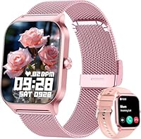 KALINCO Smartwatch Herren Damen, Blutdruckuhr mit Bluetooth-Telefonie, AI Fitness Tracker mit Herzfrequenz SpO2 Stress, 100+ Sportmodi Fitnessuhr,Weltuhr, Schlafanalyse, Geschenkideen für iOS Android