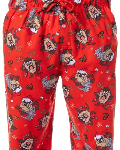 INTIMO Looney Tunes Mens' Christmas Character Tasmanian Devil Sleep Pajama Pants3