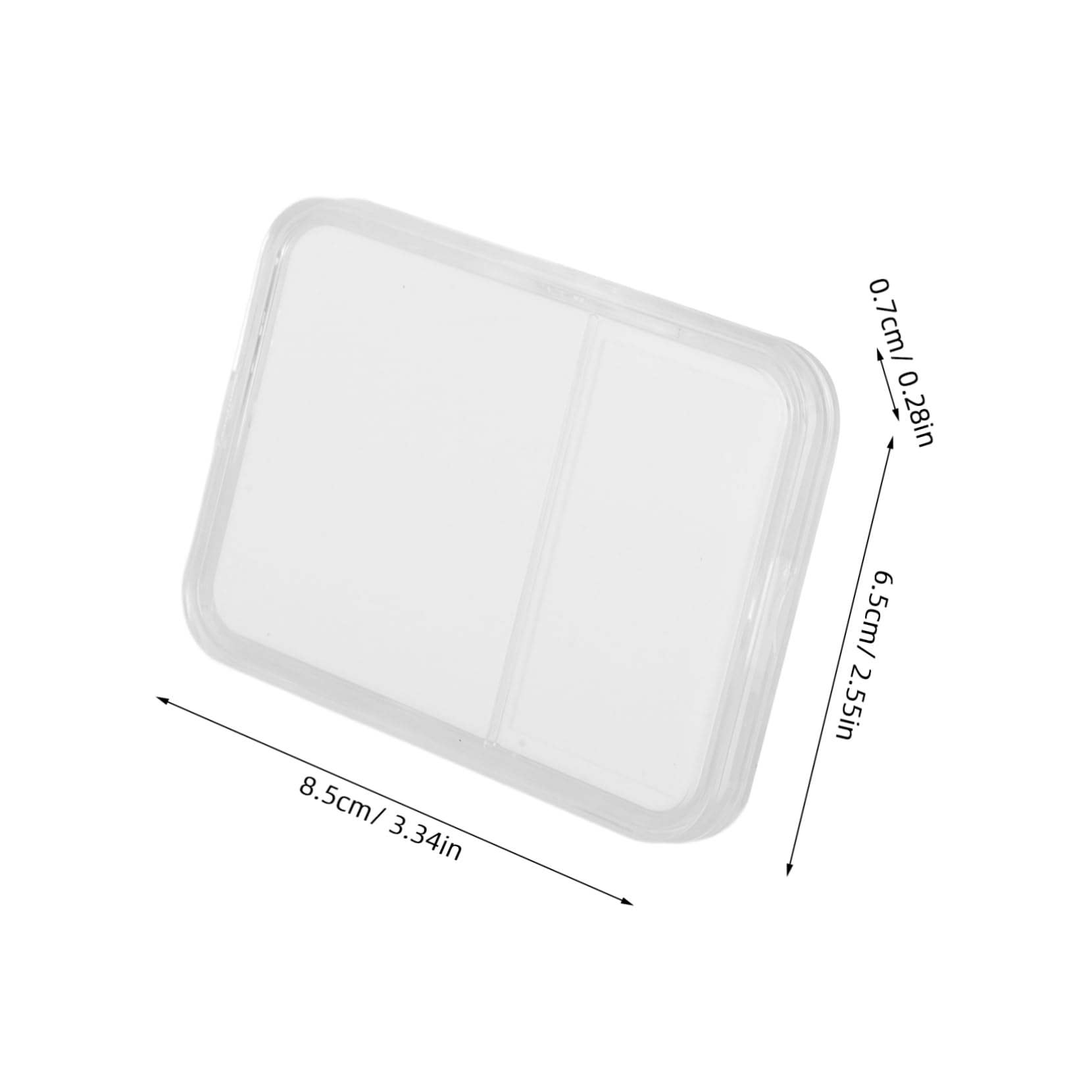 KICHOUSE 4pcs Stamp Showing Box Plastic Stamp Collection Case for Scanned Stamps