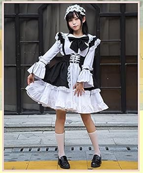 Amazon.co.jp: [Lady Lazy] [レディレイジー] メイド服 コスプレ 長袖