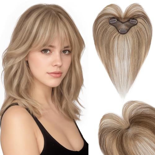 Hairro Clip In Bangs For Women Remy Short Thin Wispy