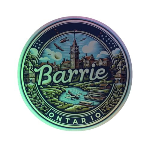 Barrie Ontario Holographic Souvenir Vinyl Decal Sticker 2-Inch