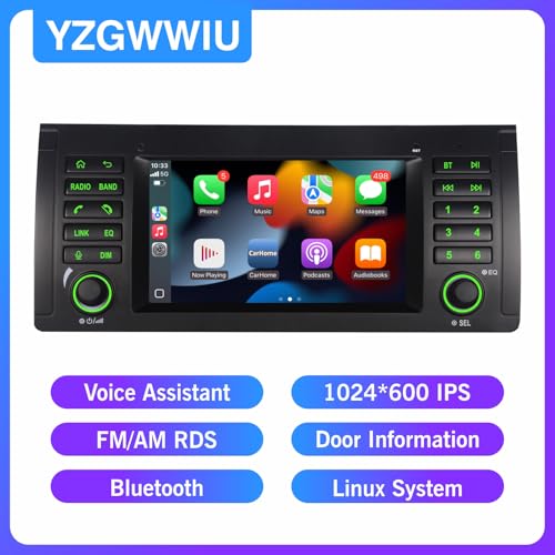 Radio para BMW E39 3 Series X5 M5 con pantalla táctil 7 pulg miniatura 7