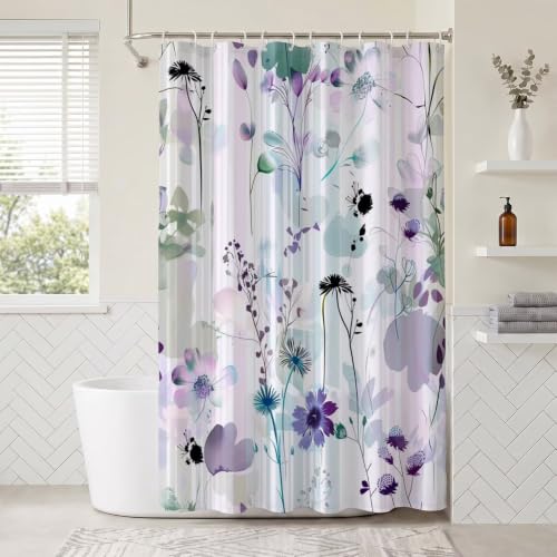 Rideau douche polyester 180x220 pour éviter l'eau au sol
