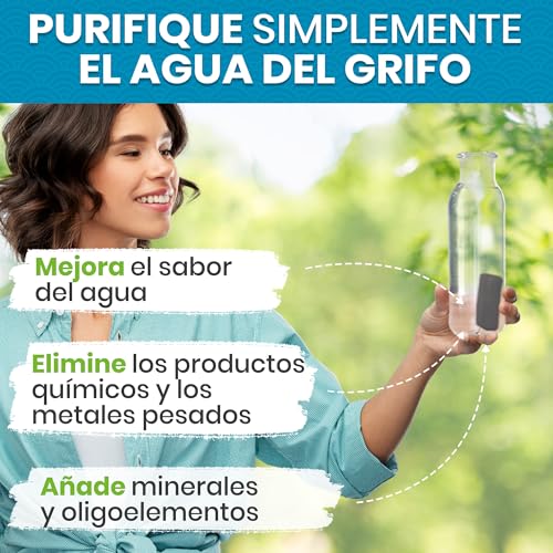 Miniatura 3 de Orinko Carbón Activado Binchotan De Kishu X6 - Filtro Natural Para Purificar Hasta 3,5l De Agua En Jarras Y Botellas - Carbón Vegetal Binchotan Ecológico Reutilizable - Calidad Japonesa