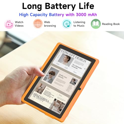 Image of 7 Inch Android 15.0 Tab PC RAM 8GB (3+5 Expansion) ROM 32GB IPS 1024x600 BT 5.0 WiFi6 2.4G + 5G 2MP + 5MP Dual Cameras YouTube Netfilx
