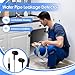 Waterleak Detector Tool Kit for Underground Pipe Water Leak Sensor Alarm for Home, Pipeline Leak Leakage Detector Sound Intensifier for Site, Tube Construction, Car Maintenance (#1)