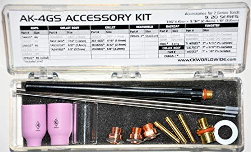 CK AK-4GS Accessory Kit 2 Series Gas Saver (1/16, 3/32, 1/8)