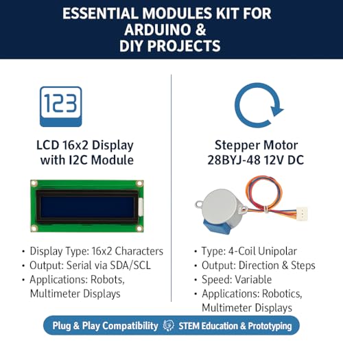 Image of Arduino Uno R3 Starter Kit with RFID & Sensors | 37+ Components | Beginner Learning Kit for Robotics, Programming & DIY Electronics Projects (DIP),
