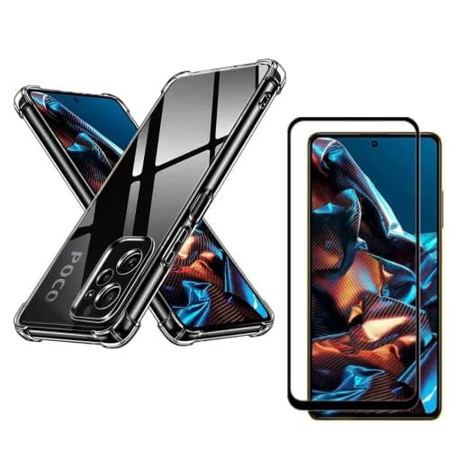 Capa Capinha Anti Impacto + Película de Cerâmica 9D Compatível Com Xiaomi Poco X5 Pro 5G - (Hard Glass Store)