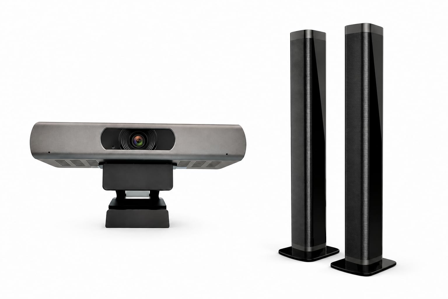 Smart Classroom Solutions Combo Products - InstaVC 4K-120 Auto Frame Camera with Remote Control and Wireless Sound bar 40W Powerful Sound (Black)-image-27