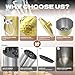 LRYYBTI Ice Buckets for Parties with Lid,Tongs and Strainer (3L/Gold) Double Wall Stainless Steel Ice Bucket Keeps Frozen Longer,Ideal Perfect for Parties, Cocktail bar, Chilling Wine, Champagne