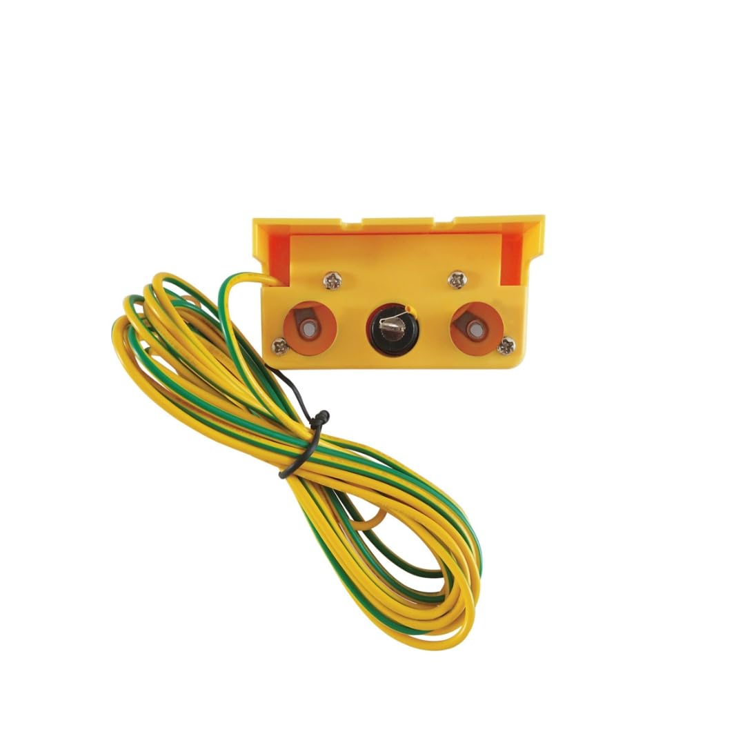 BERNSTEIN ESD Grounding Building Block 2 x 10 mm Push Buttons and 1 x 4 mm Banana Plug Socket 3 x 1 MOhm Connection - Image 2
