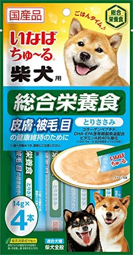 Amazon いなばペットフード 犬種別ちゅ る総合栄養食 柴犬用 皮膚 被毛 目の健康維持のために とりささみ 14g 4本 いなばペットフード ウェット 通販