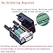 ANMBEST 10PCS DB9 Female Breakout Connector,DB9 Solderless RS232 D-SUB Serial to 9-pin Port Terminal Adapter Connector Breakout Board with Case Long Bolts Tail Pipe