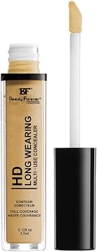 Beauty Forever HD Long Wearing Multi-use Concealer, Emollient Rich Formula, Creamy & Blend-able, 3.5ml (10 MEDIUM BISQUE)