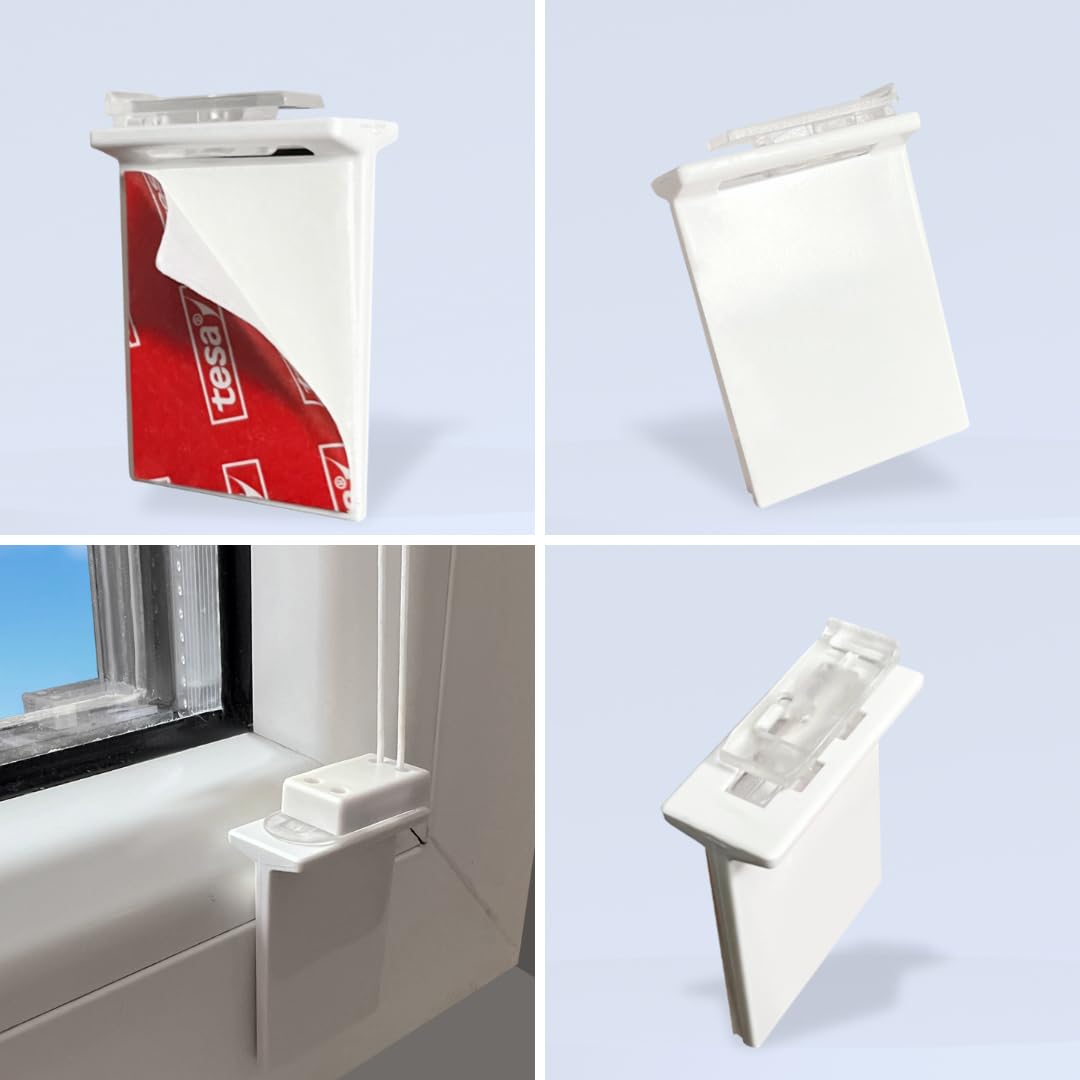 Rollmayer Plissee zum Kleben Faltrollo Binco Silber B90cm x H80cm | Plisseerollo Sichtschutz und Sonnenschutz für Fenster und Tür Premiumqualität für Zuhause