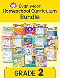Evan-Moor Homeschool Teaching Resource Curriculum Bundle, Grade 2 - 18 Supplemental Workbooks - includes Reading, Writing, Vocabulary, ... Arts, Math, Science, and Social Studies